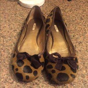 MIU MIU size 37.5 brown loafer shoe